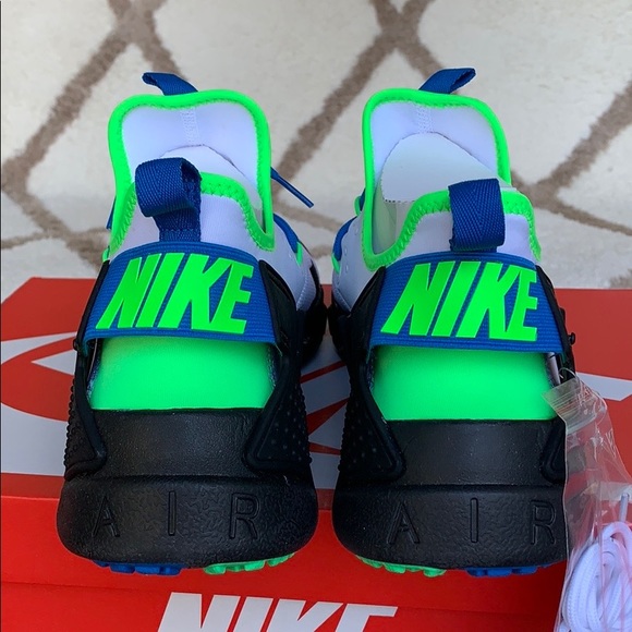 NIKE AIR HUARACHE DRIFT white/black-blue-nebula Me - Picture 9 of 16